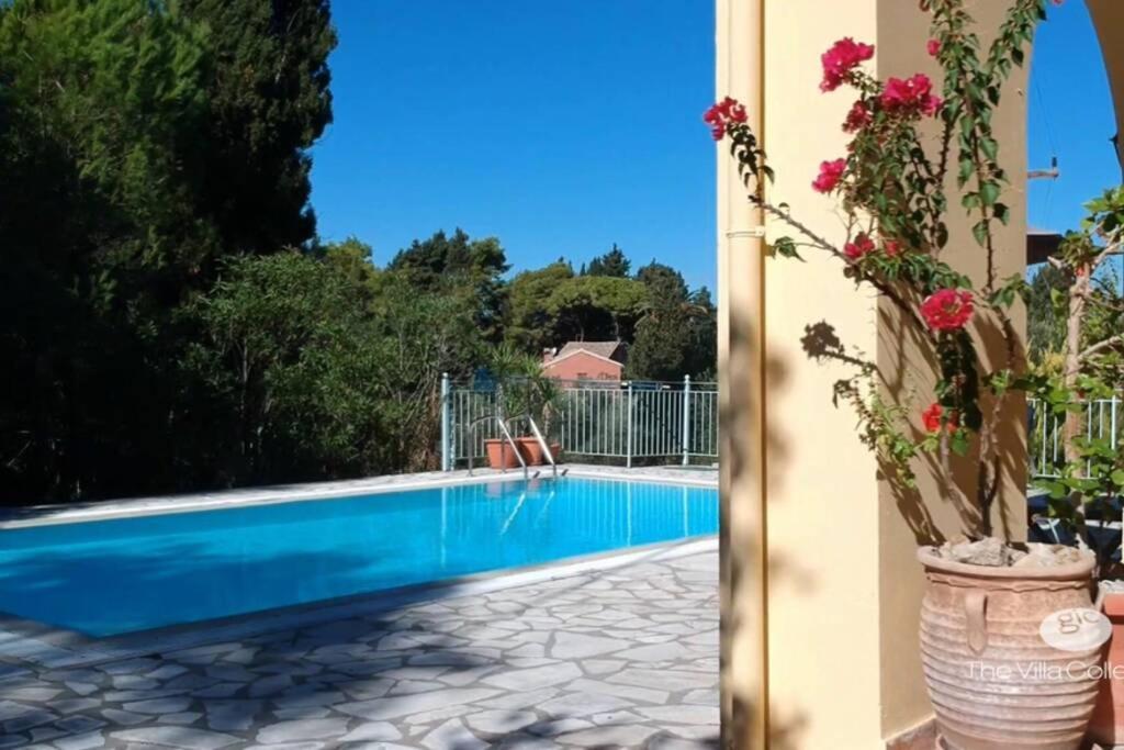 Gastouri Villa Pascalia With Heated Pool In October And Views Achílleion 外观 照片